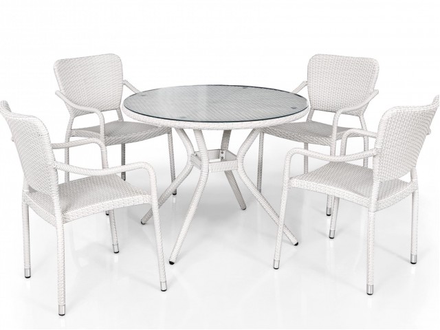 Комплект мебели (стол + 4 кресла) FT 3075-PF FC 3151-PF
