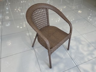 Комплект мебели DECO Д-600 Цвет: 0221 (орех) (Стол кофейный (стекло) Д600 + 2 Кресла без подушек)
