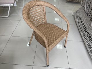 Комплект мебели DECO Д-600 Цвет: 4444 (древесный) (Стол кофейный (стекло) Д600 + 2 Кресла без подушек)