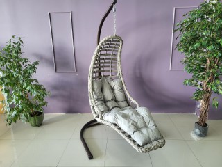 Кресло-качалка BODRUM Цвет: Светло-серый