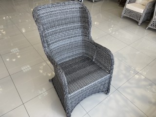 Комплект мебели LEGEND / AMARANT  1800*900 Цвет: 4046 (тёмно-серый) (Стол (Деревянная столешница) 1800*900 + 6 Кресел с подушками)