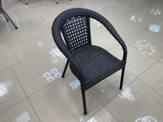 Комплект мебели DECO Д-600 Цвет: 5019 (темно-коричневый) (Стол кофейный (стекло) Д600 + 2 Кресла без подушек)