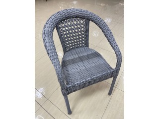 Комплект мебели DECO Д-600 Цвет: 5045П (серый) (Стол кофейный (стекло) Д600 + 2 Кресла без подушек)