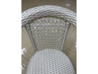 Комплект мебели DECO Стол (стекло) Д-720 + 2 Кресла без подушек Цвет: 2301 (жемчуг)