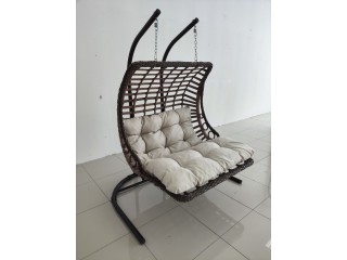 Кресло-качалка BODRUM DOUBLE цвет: Светло-серый