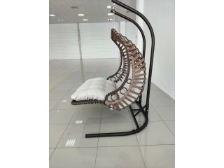 Кресло-качалка BODRUM DOUBLE цвет: Светло-серый