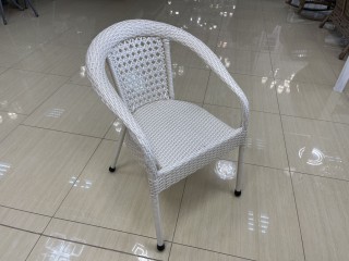Комплект мебели DECO 1400*850 Цвет: 2301 (жемчуг) (Стол (Стекло) 1400*850 + 6 Кресел без подушек)