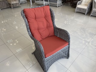 Комплект мебели LEGEND / AMARANT  1800*900 Цвет: 4046к (темно-серый) (Стол (Деревянная столешница) 1800*900 + 6 Кресел с подушками)
