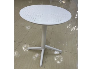 Комплект мебели Пластиковый MOON Д-60 / LOUISE XL Цвет: Белый (Стол + 2 Кресла)