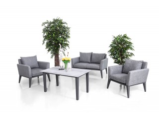 Комплект мебели (Двухместный диван + 2 кресла + 1 стол) HAMBURG